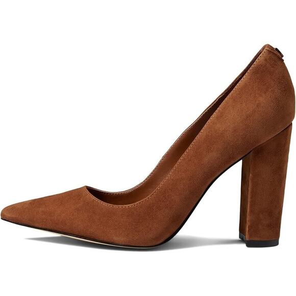 GUESS Women's Abagail Pointy-Toe Pumps, Medium Brown Size 7M - Picture 4 of 5